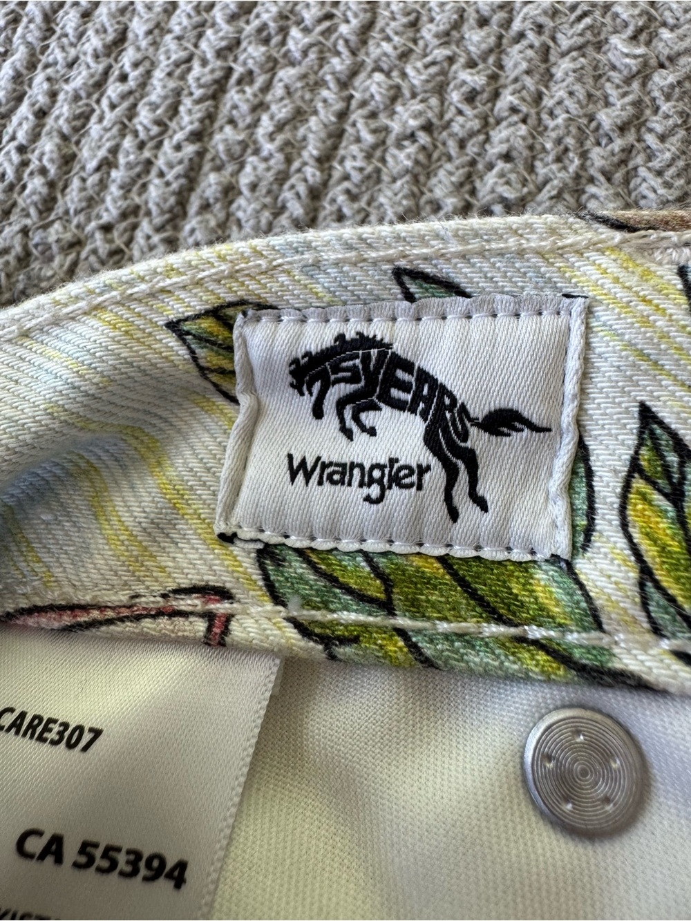 Wrangler x Free People Westward 626 Earth Day Limited Edition Denim Jeans Sz 28 - Picture 9 of 16
